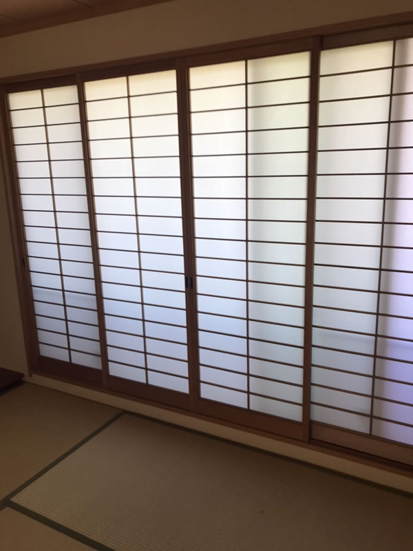 岐阜市のお客様障子の張替え写真