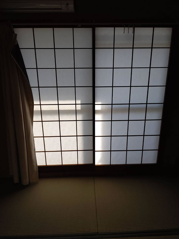 大垣市のお客様障子の張替え写真