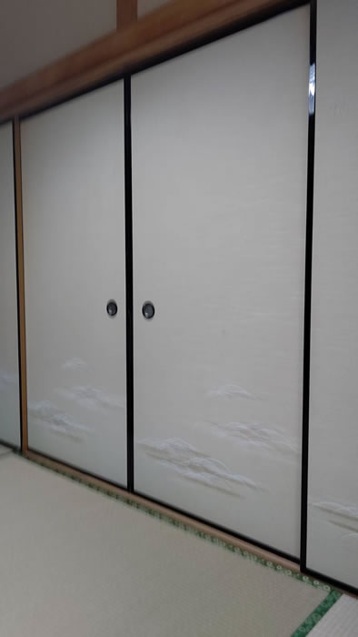 安中市のお客様襖の張替え写真