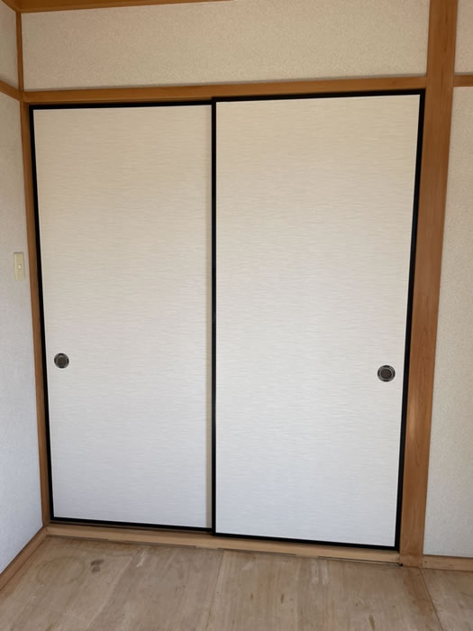 伊勢崎市のお客様襖の張替え写真