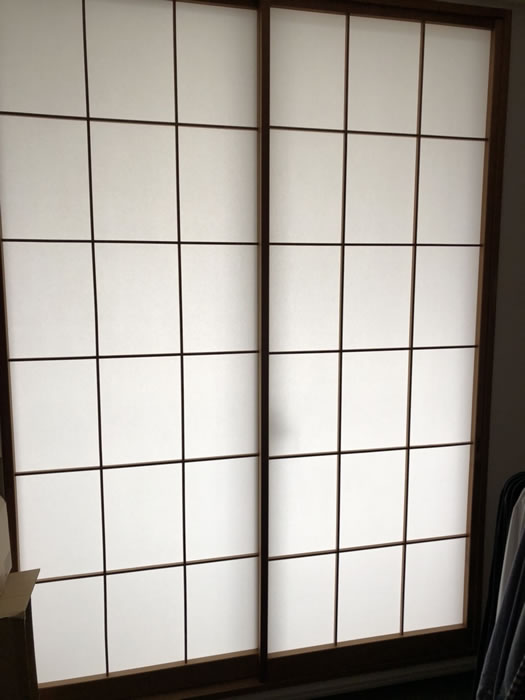 伊勢崎市のお客様障子の張替え写真
