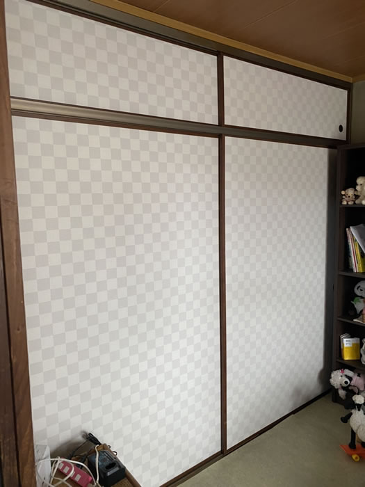 沼田市のお客様襖の張替え写真