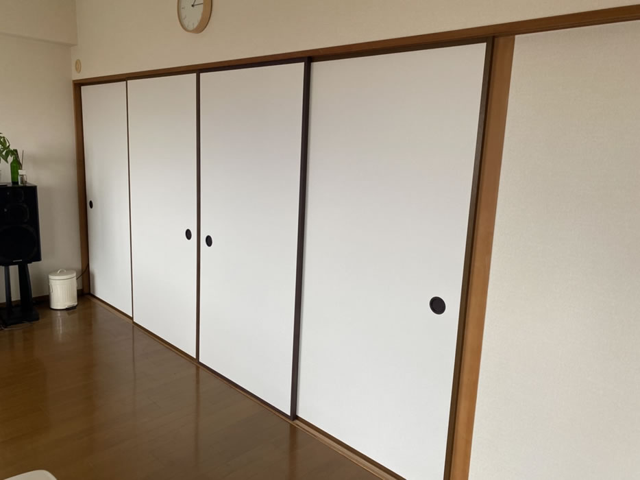 沼田市のお客様襖の張替え写真