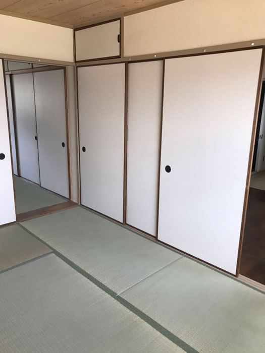 渋川市のお客様襖の張替え写真