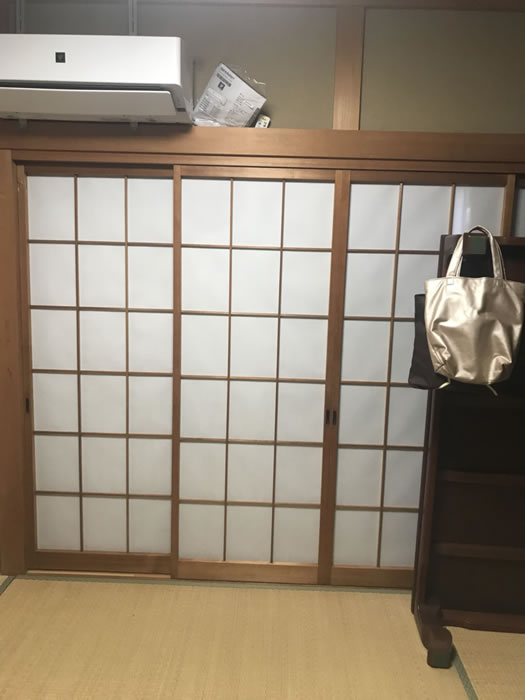 渋川市のお客様障子の張替え写真