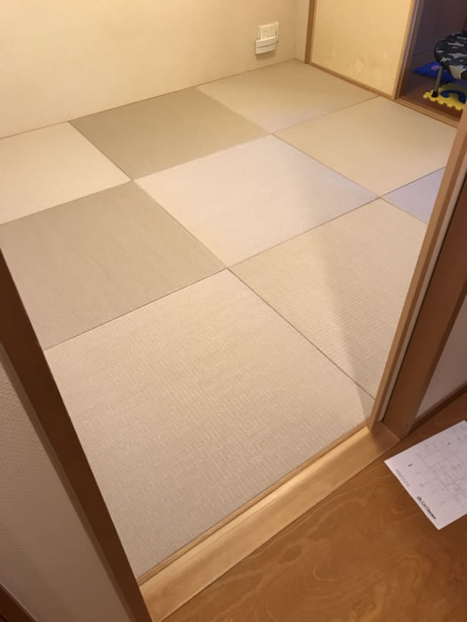 渋川市のお客様網戸の張替え写真