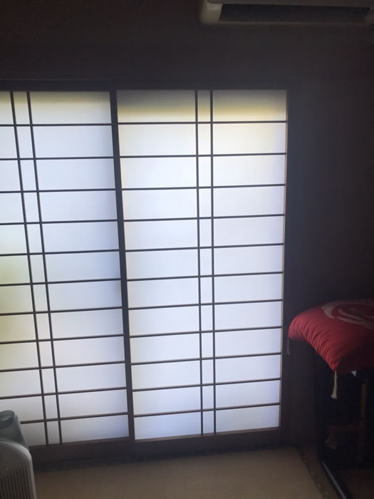 高崎市のお客様障子の張替え写真