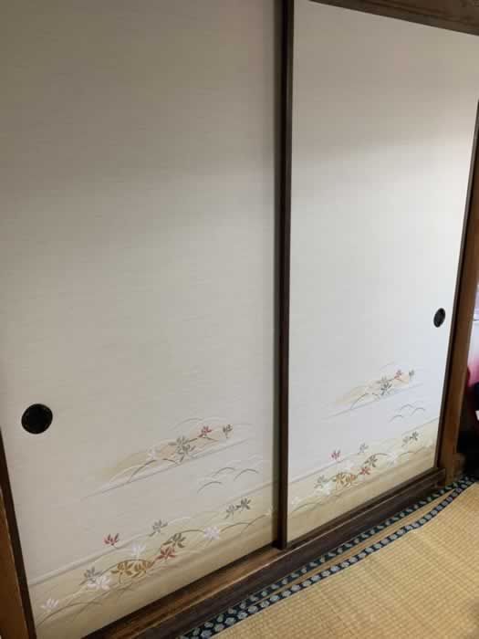尼崎市のお客様襖の張替え写真