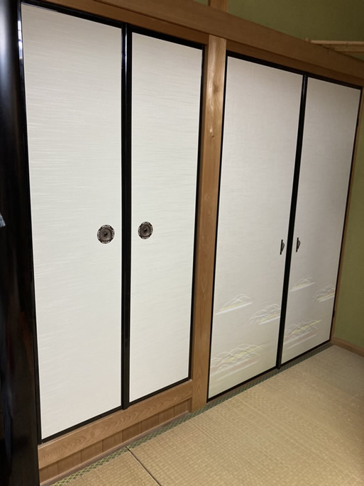 尼崎市のお客様襖の張替え写真