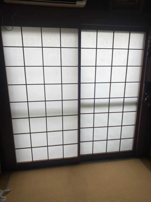 尼崎市のお客様障子の張替え写真