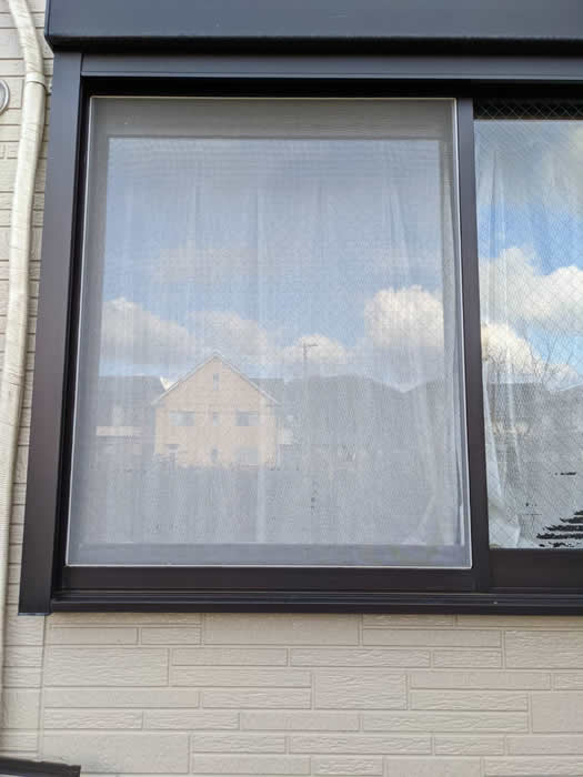 芦屋市のお客様網戸の張替え写真