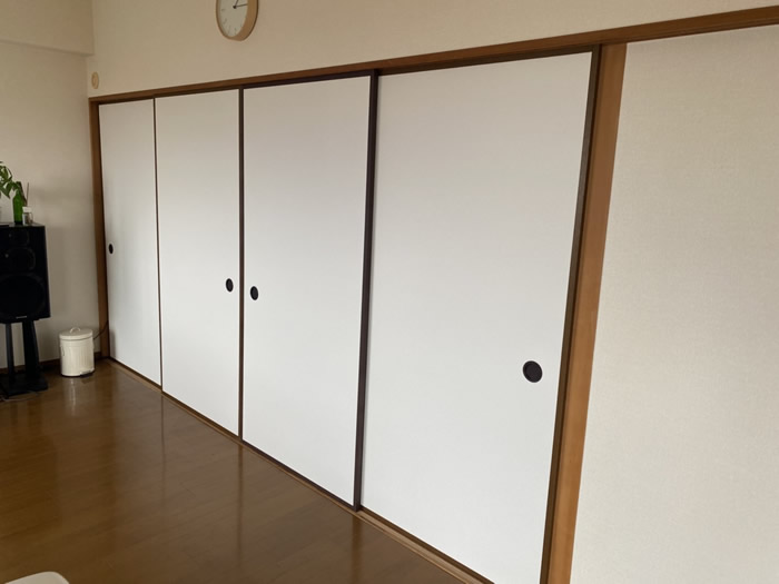 加古郡のお客様襖の張替え写真