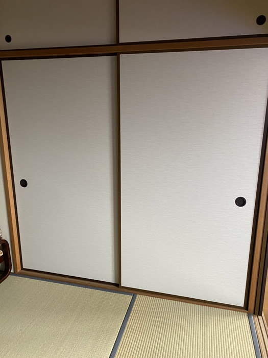 加古郡のお客様襖の張替え写真