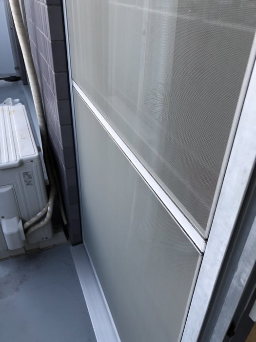 加西市のお客様網戸の張替え写真