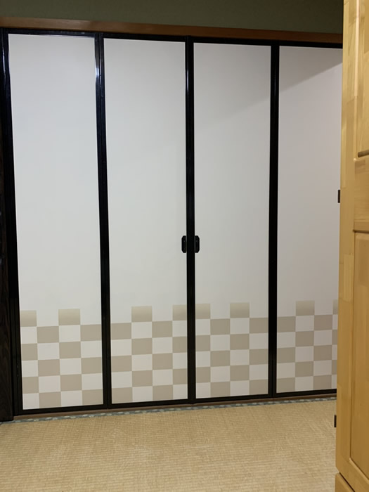 加西市のお客様襖の張替え写真