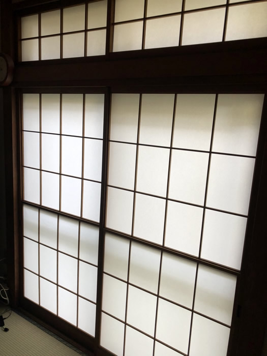 加西市のお客様障子の張替え写真