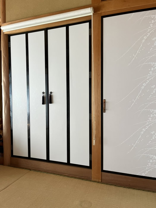 川辺郡猪名川町のお客様襖の張替え写真