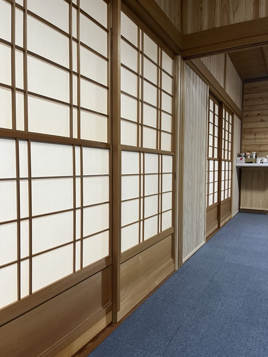 川西市のお客様障子の張替え写真