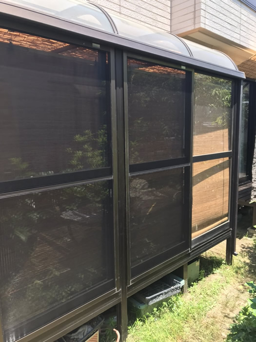 神戸市兵庫区のお客様網戸の張替え写真