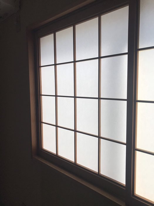 神戸市兵庫区のお客様障子の張替え写真