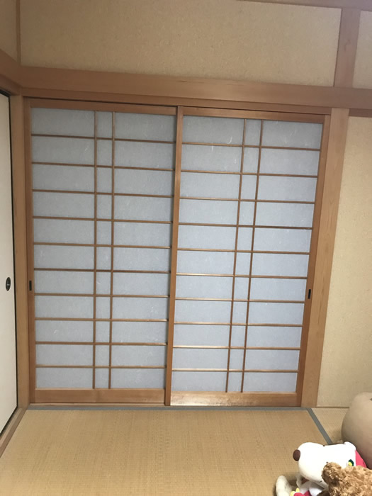 神戸市兵庫区のお客様障子の張替え写真