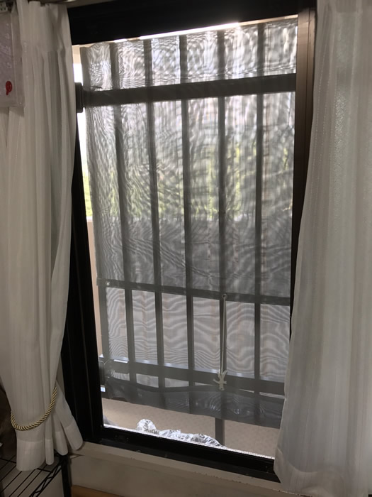 神戸市北区のお客様網戸の張替え写真