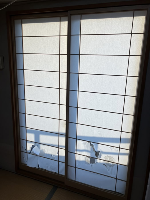 神戸市長田区のお客様障子の張替え写真