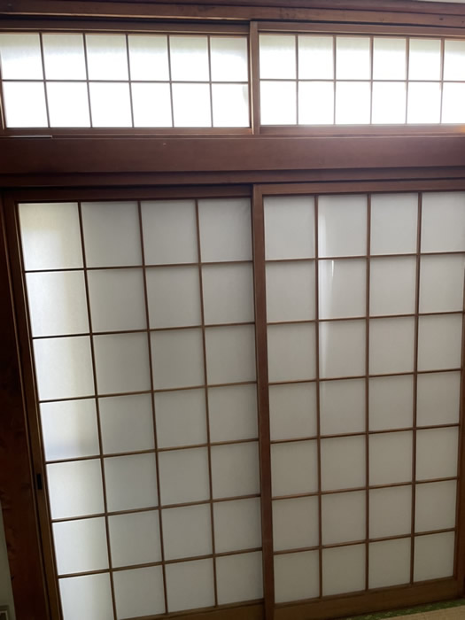 三木市のお客様障子の張替え写真