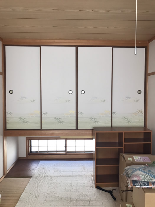 西宮市のお客様襖の張替え写真