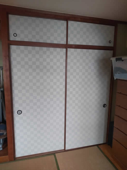 西宮市のお客様襖の張替え写真