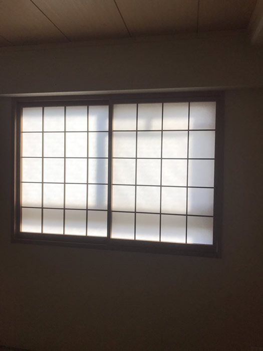 西宮市のお客様障子の張替え写真