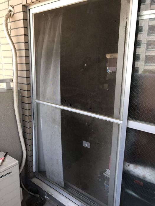 西脇市のお客様網戸の張替え写真