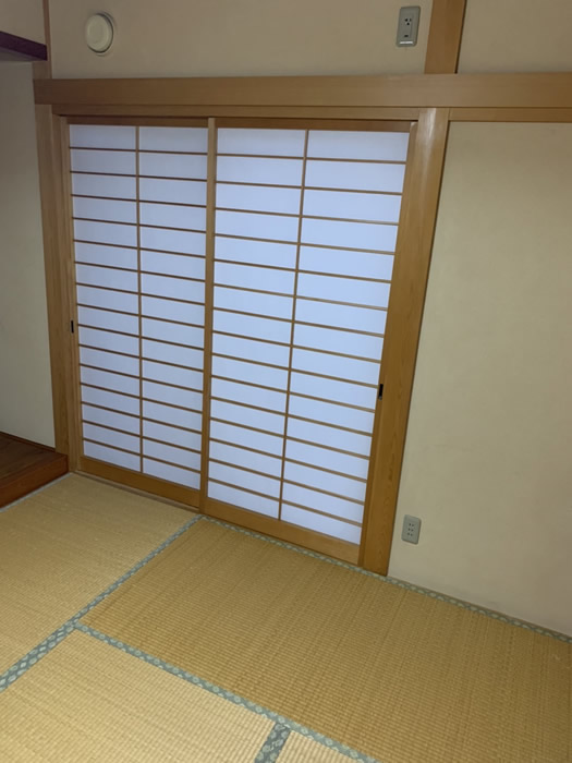 小野市のお客様障子の張替え写真