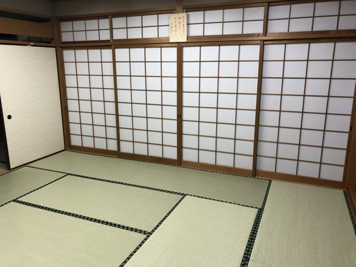 小野市のお客様障子の張替え写真