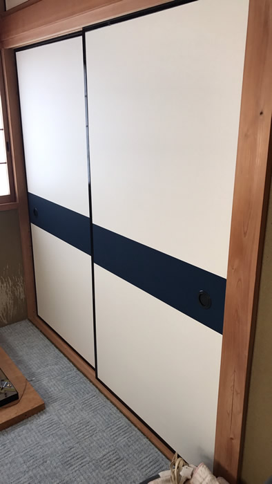 三田市のお客様襖の張替え写真