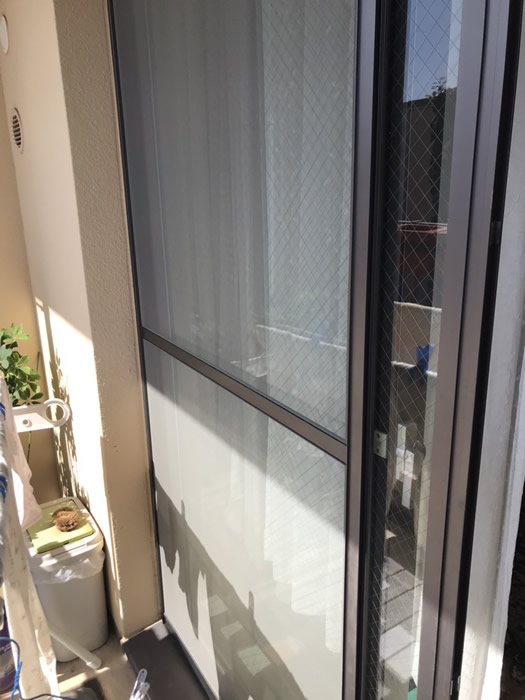 宝塚市のお客様網戸の張替え写真