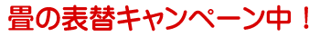 畳の表替えキャンペーン中