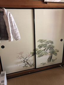 襖紙の張替え実績写真