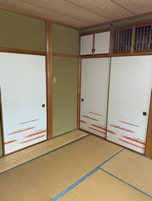 襖紙の張替え実績写真