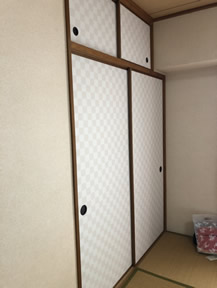 襖紙の張替え実績写真