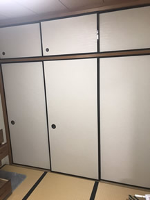 襖紙の張替え実績写真