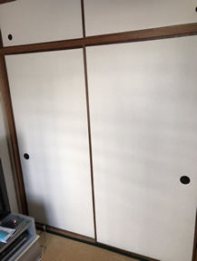 襖紙の張替え実績写真