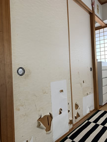 襖紙の張替え実績写真