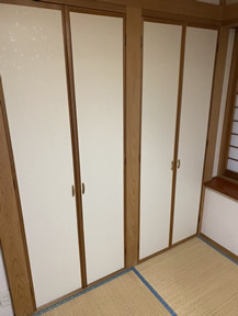 襖紙の張替え実績写真