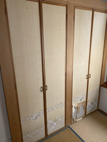 襖紙の張替え実績写真