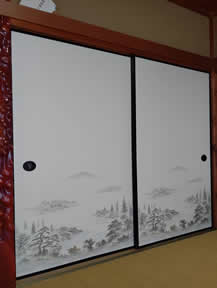 襖紙の張替え実績写真