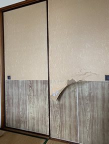 襖紙の張替え実績写真