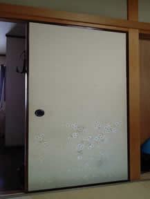 襖紙の張替え実績写真