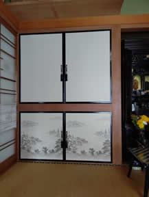 襖紙の張替え実績写真