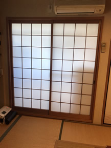 障子の張替え写真